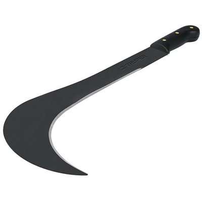 Machete Tipo Ranchero Curvo de 16 Plg con Mango Negro Antiderrapante
