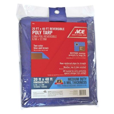 Lona Multiuso de Polietileno Azul 20x40 Pies