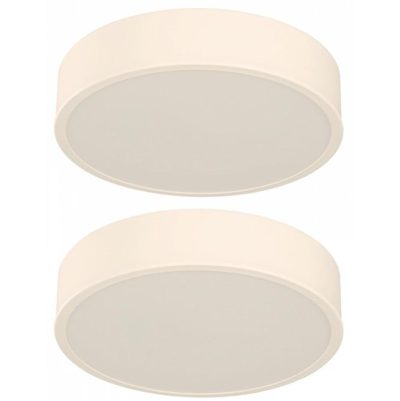 Set de 2 Plafones Modernos Blancos
