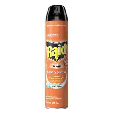 Insecticida en Aerosol Casa y Jardín Base de Agua 400 Ml