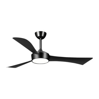 Ventilador de Techo Negro de 3 Aspas con Luz de 24 W