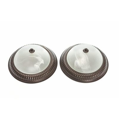 Plafón De Techo Para 2 Bombillos Base E27 60W - Zlumini Varios Colores