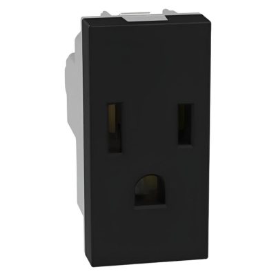Tomacorriente Modular Matix Go Negro 15 A