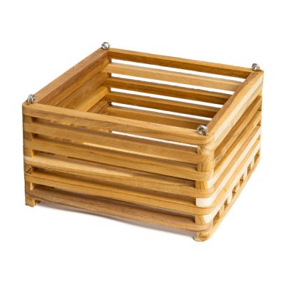 Maceta Colgante Cuadrada de Madera No. 10 para Decoración o Arreglos