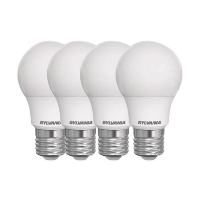 Pack de 4 Bombillas LED A60 de 9 W E27 con Luz Fría 6500 K