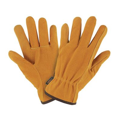 Guantes de Carnaza Talla M para Uso General en Herramientas, Construcción y Manejo de Materiales