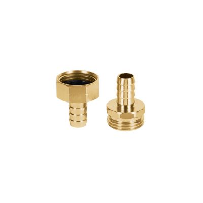 Juego de Conectores Macho Hembra de Aluminio 1/2 Plg