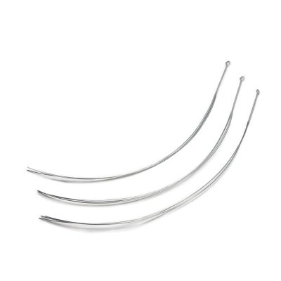 Kit de Colgadores Largos para Maceta de 3 Piezas Color Plateado