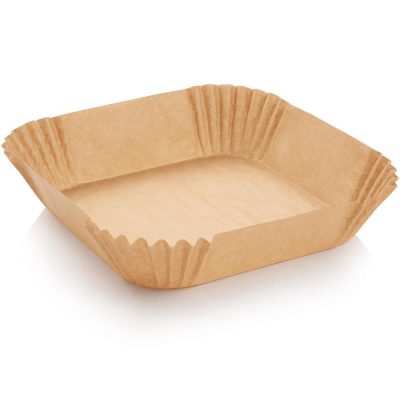 Papel de 20 x 20 cm para Freidora de Aire Color Café 50 Unidades