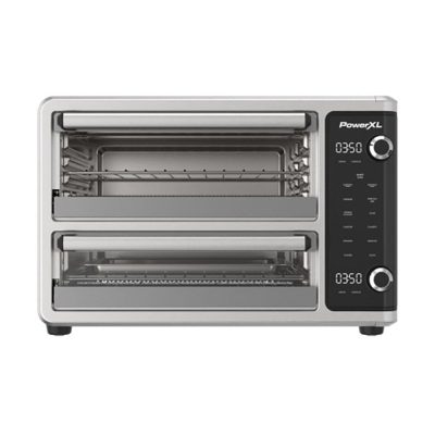 Horno Tostador con Freidora de Aire Doble SmartSynx de 28 L Color Plateado