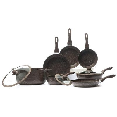 Batería de Cocina Verona de 7 Piezas + Set de 3 Sartenes