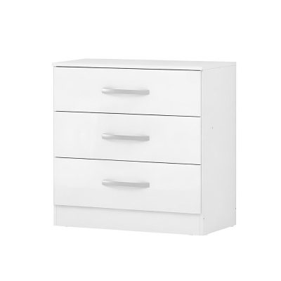 Gavetero Clara con 3 Gavetas 71 x 45 x 77 cm Color Blanco