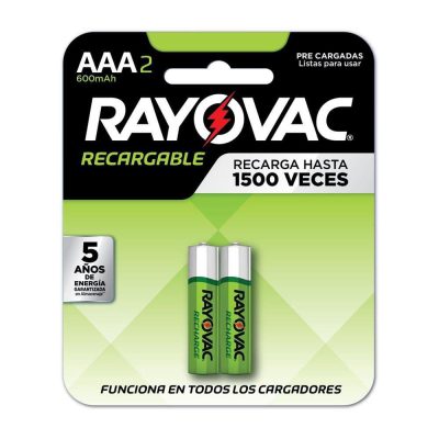 Batería Recargable AAA 2 Unidades