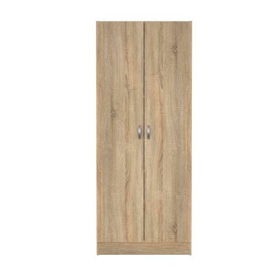Armario de 2 Puertas 69.2 x 34.6 x 170 Cm Color Café Claro