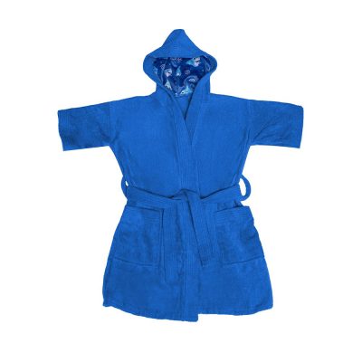 Bata de Baño Infantil con Capucha Color Azul - Varios Tamaños