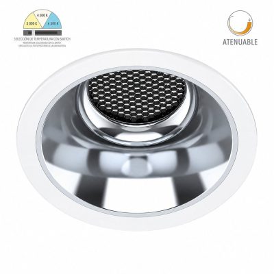 Luminaria LED Empotrada 25W 127V 2200 lm CCT Seleccionable Blanca