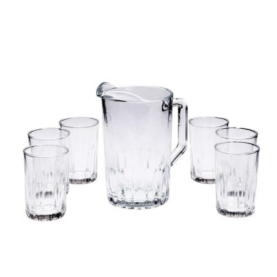 Set Kristalino de Pichel con 6 Vasos Color Transparente