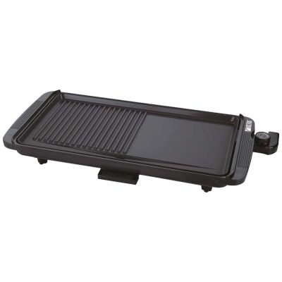 Parrilla y Plancha Eléctrica de 1350 W Color Negro
