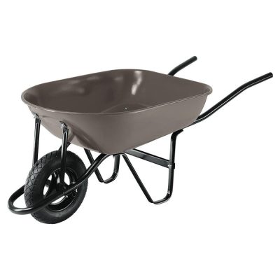Carretilla de Lámina 5.5 pies³ con Llanta Neumática y Bastidor Tubular Gris
