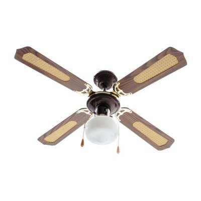 Ventilador de Techo 4 Aspas con Luz Café Brisa 42 Plg