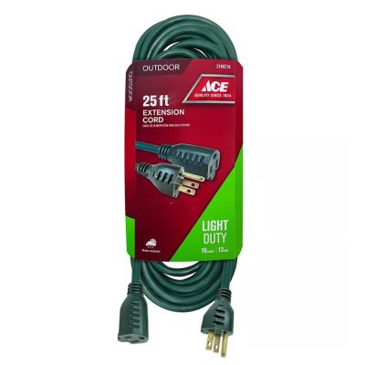 Extensión Eléctrica de 7.5 Metros con Calibre 16 en Color Verde