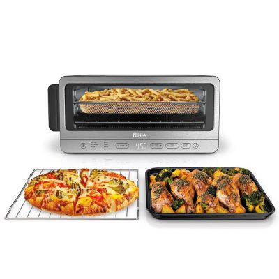 Horno Freidora de Aire Ninja Flip 8 en 1 para Cocción Múltiple de Acero Inoxidable
