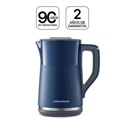 Hervidor Eléctrico Digital Azul con Doble Pared 1.5 L