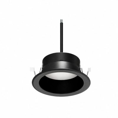 Lámpara Empotrable LED Downlight Negro Luz Cálida 3000K 1440 lm 20W