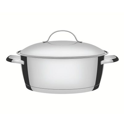 Olla Tramontina Allegra de 24 cm en Acero Inoxidable con Tapa