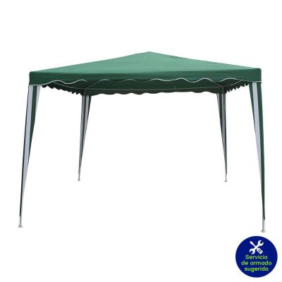 Toldo de Poliéster 3 x 3 x 2.5 Metros Color Verde