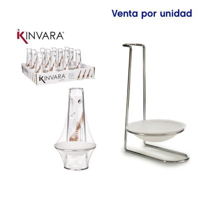 Reposa Cucharas con Base Metálica Color Blanco