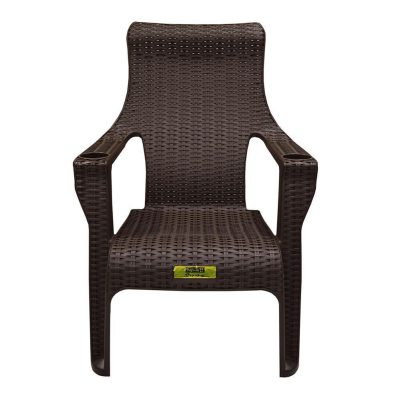 Silla Plástica Siesta con Brazos y Textura Ratán para Interior y Exterior - Varios Colores