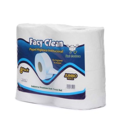 Papel Higiénico Institucional Rollo Jumbo 8 Unidades