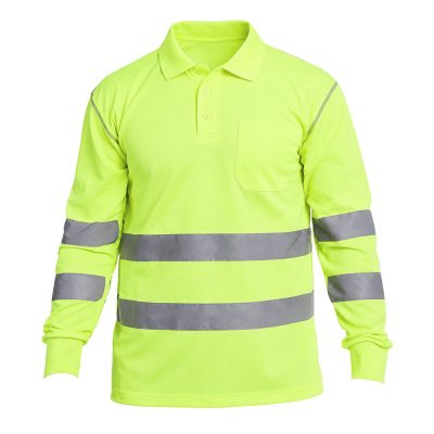 Polo Reflectivo de Alta Visibilidad Manga Larga Amarillo - Varias Tallas