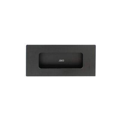 Halador de Embutir de Aluminio para Muebles 124 mm Color Negro Mate