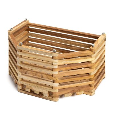 Maceta Colgante Hexagonal de Madera No. 14 para Decoración o Arreglos