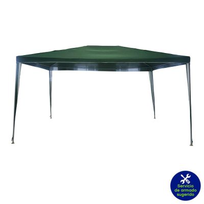Toldo de Poliéster 3 x 4 x 2.5 Metros Color Verde