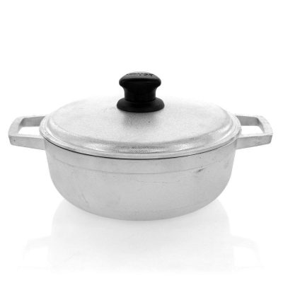 Olla de 20 cm de Acero Inoxidable Color Plateado