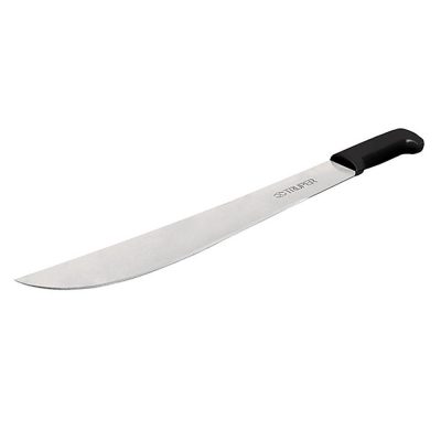 Machete Estándar de 20 Plg con Mango Negro Antiderrapante para Desbroce