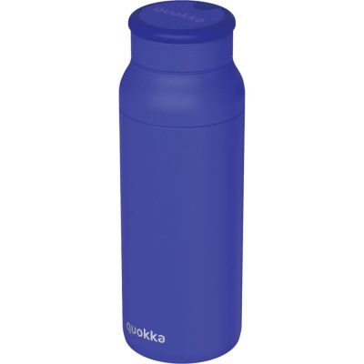 Botella Térmica de Acero Inoxidable de 690 mL con Asa de Silicona Color Azul