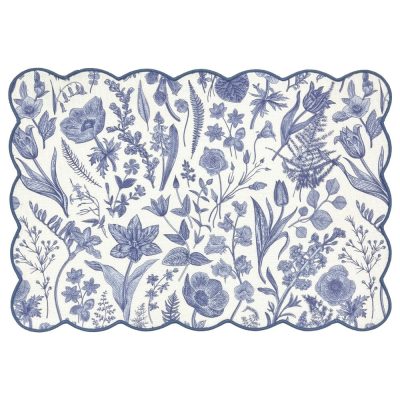 Set de 4 Individuales Diseño Flores 30 x 45 Cm