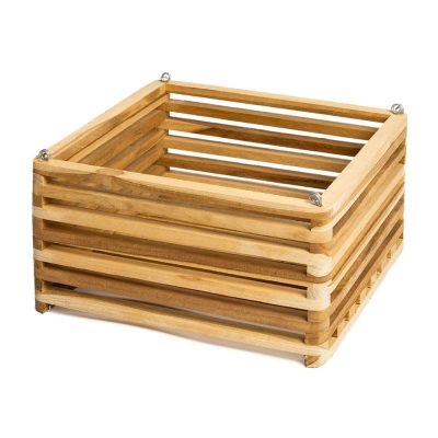 Maceta Colgante Cuadrada de Madera No. 12 para Decoración o Arreglos