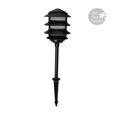Farol con Estaca para Jardín IP44 Base E27 Negro