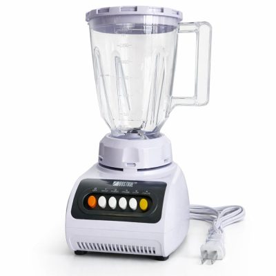 Licuadora 2 en 1 con Jarra de Plástico de 1.5 L y 4 Velocidades Color Blanco