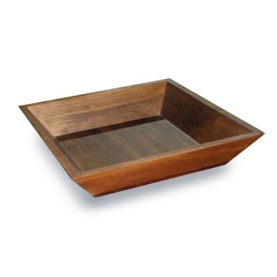 Frutero Cuadrado de Madera de 31 x 31 cm Color Café