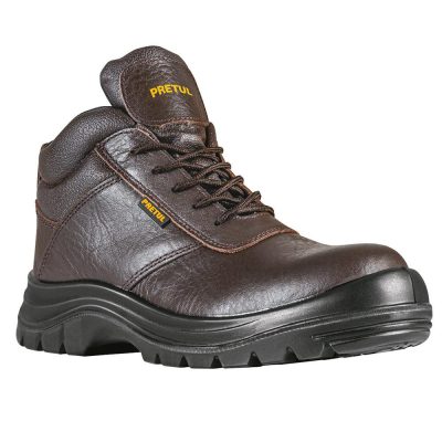 Bota de Seguridad Café con Casquillo de Poliamida - Varias Tallas