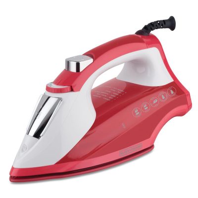 Plancha de Vapor Cerámica SmartSteam para Ropa Color Rojo
