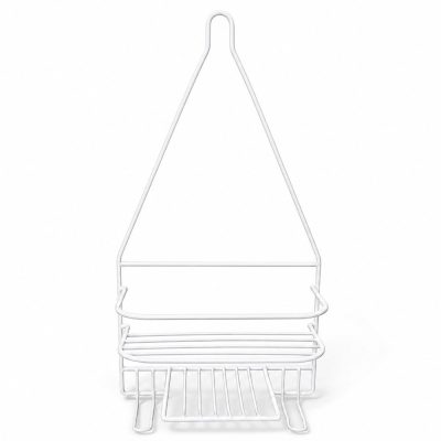 Organizador de Ducha Metálico para Shampoo y Accesorios de Baño Color Blanco