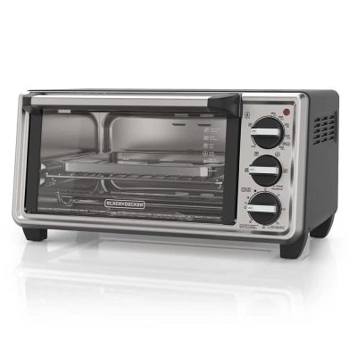 Horno Tostador de 11 L para 4 Rebanadas con 5 Funciones y Temporizador