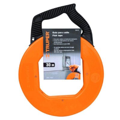 Guía Pasacables Tipo Cinta con Mango Ergonómico de 1/8 Plg X 30 M
